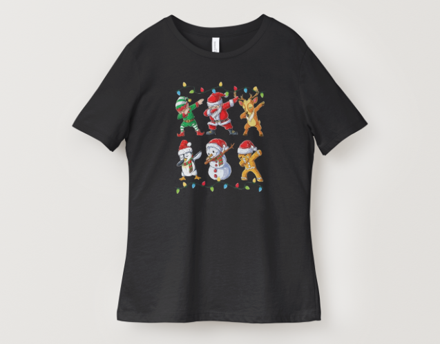 Dancing Christmas Characters T-Shirt