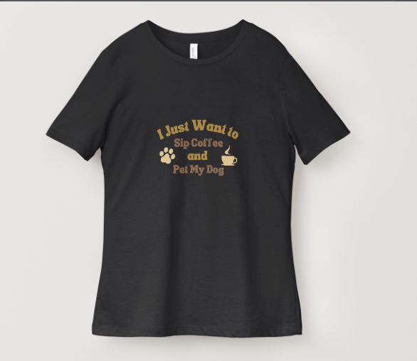 sip coffee and pet your dog