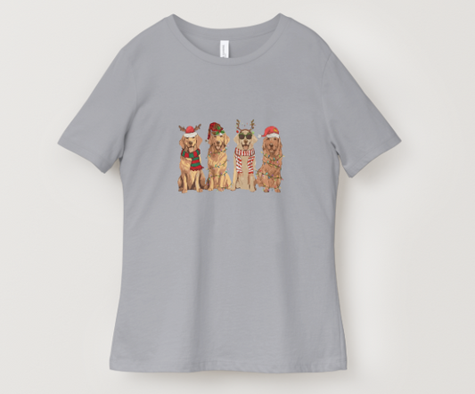 Dogs Christmas T-Shirt – Triple the Holiday Cheer