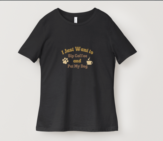 sip coffee and pet your dog
