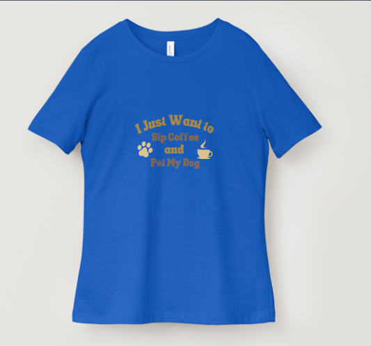 sip coffee and pet your dog
