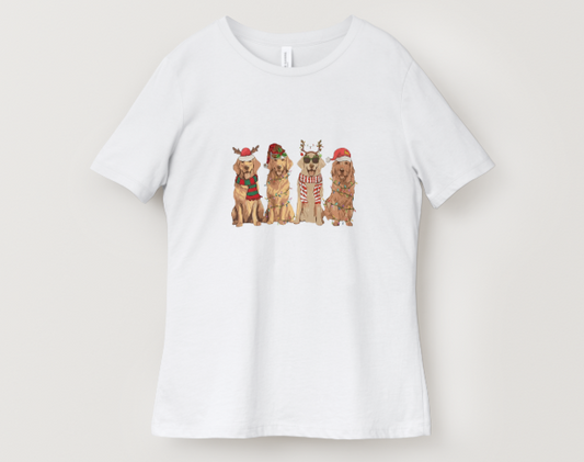 Dogs Christmas T-Shirt – Triple the Holiday Cheer