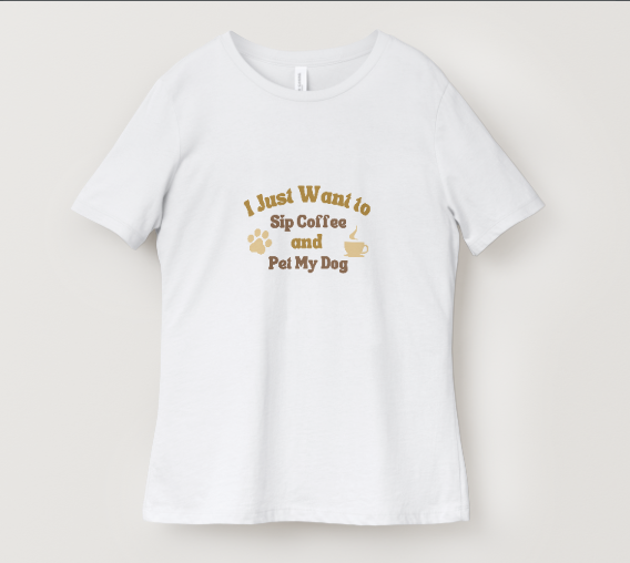 sip coffee and pet your dog