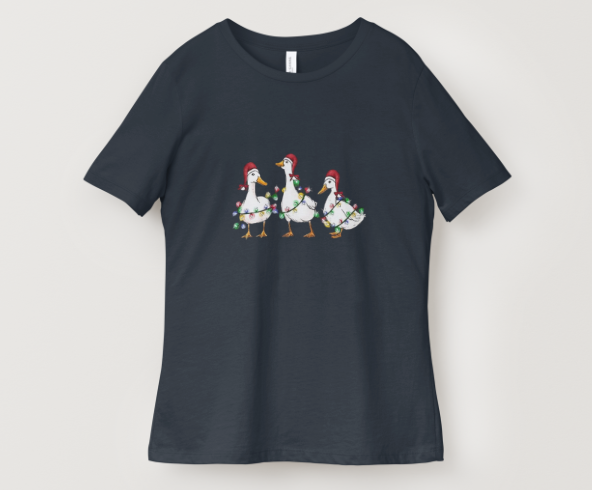 Fancy Lights Duck T-Shirt – Quackmas Edition